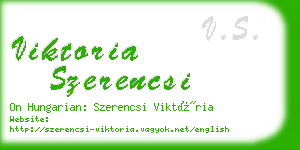 viktoria szerencsi business card
